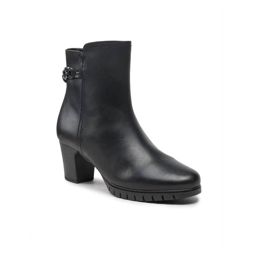 NEW GABOR women's leather ankle boots in black